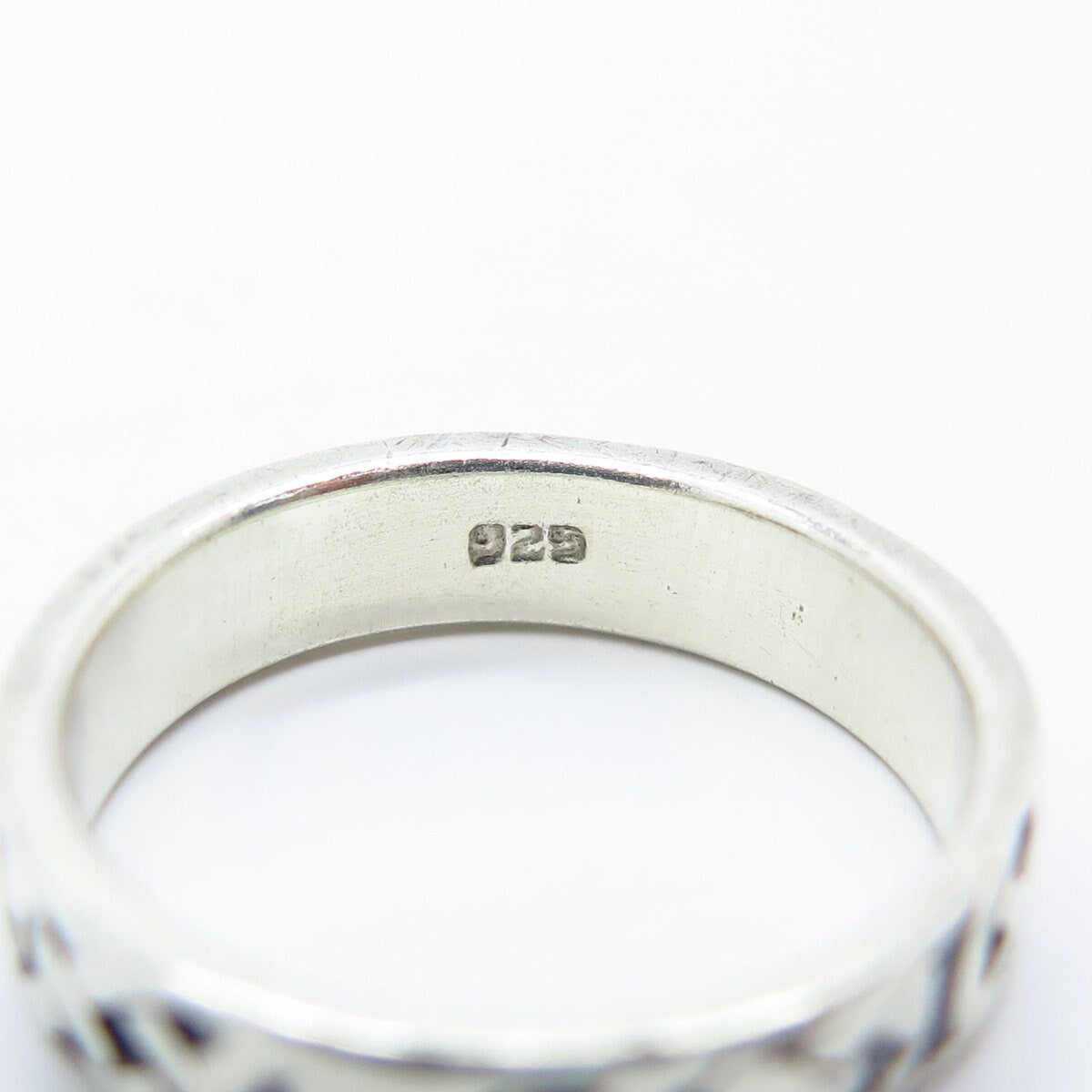 925 Sterling Silver Vintage Celtic Band Ring Size 5