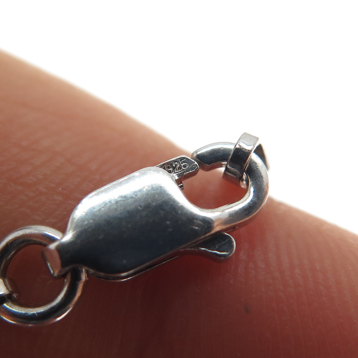 SUN 925 Sterling Silver 14K Gold Real Diamond Bismark Chain Necklace 16"