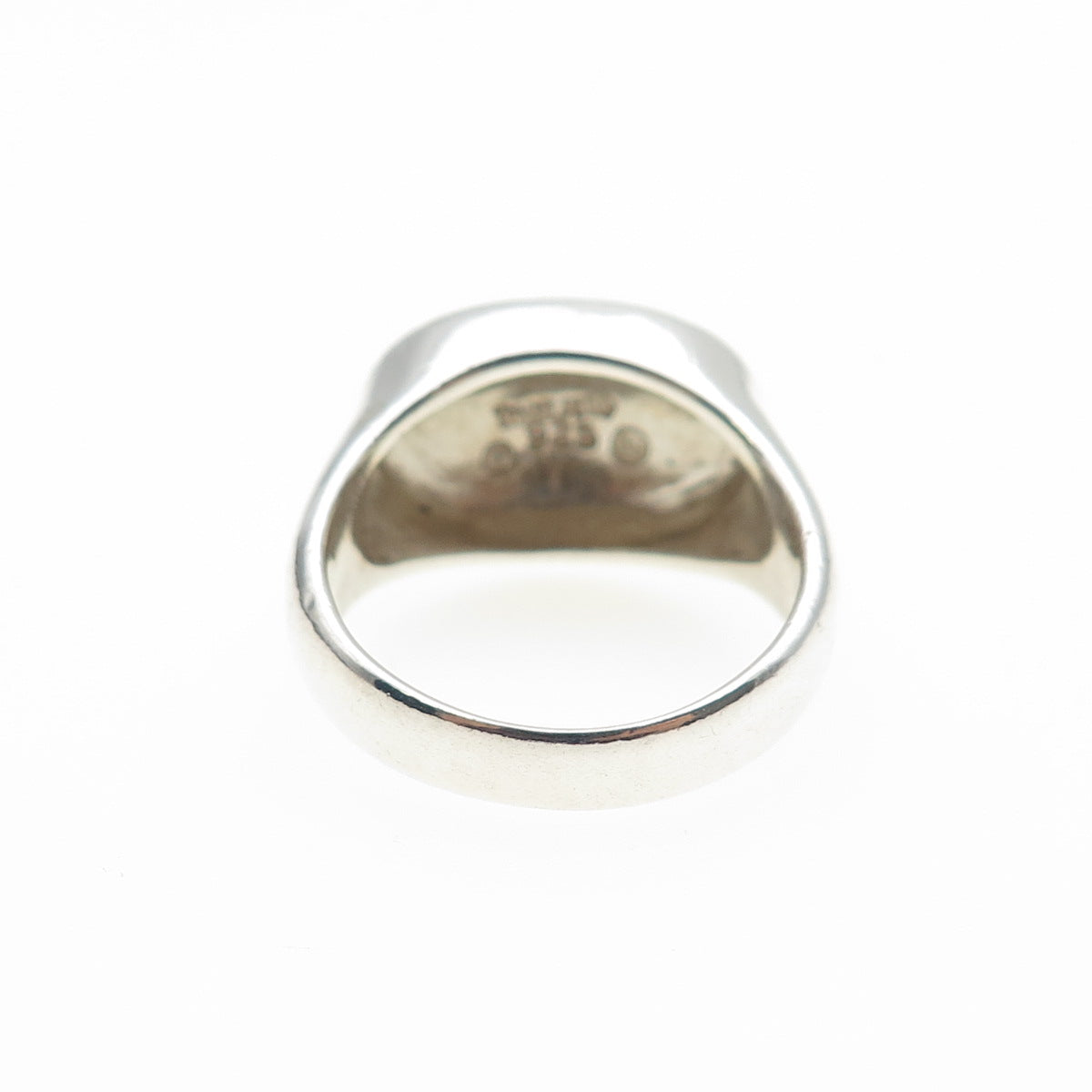 925 Sterling Silver Vintage Woven Oxidized Ring Size 7.25
