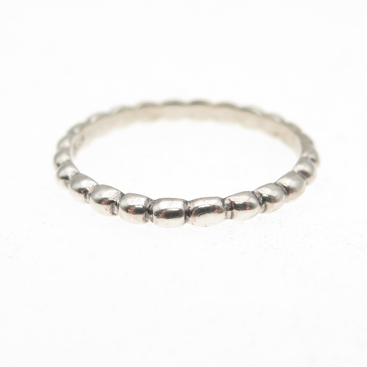 JGD Janice Girardi 925 Sterling Silver Vintage Bubble Stackable Band Ring Size 8