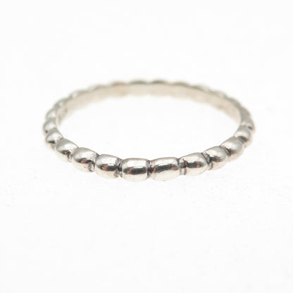 JGD Janice Girardi 925 Sterling Silver Vintage Bubble Stackable Band Ring Size 8