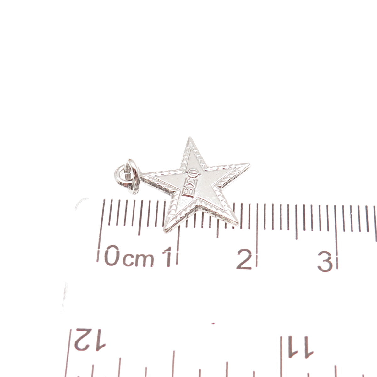 925 Sterling Silver Vintage Beta Sigma Phi Sorority Star Mini Charm Pendant