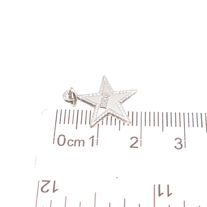925 Sterling Silver Vintage Beta Sigma Phi Sorority Star Mini Charm Pendant