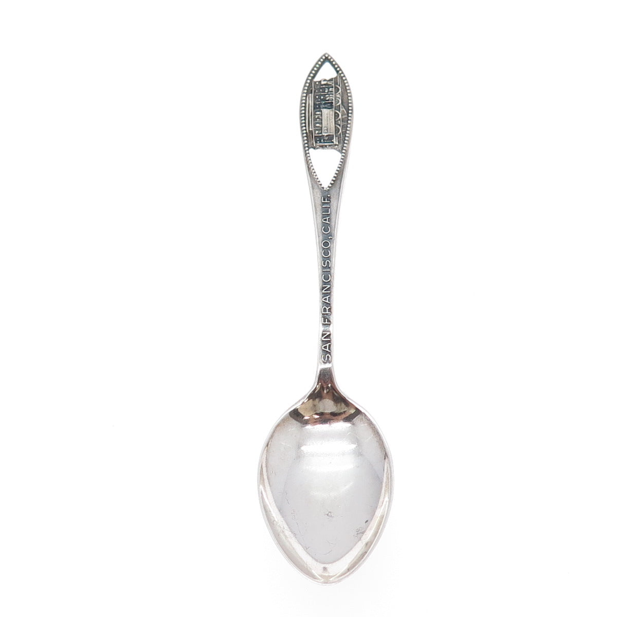 CHARLES M. ROBBINS 925 Sterling Silver Antique San Francisco CA Coffee Spoon