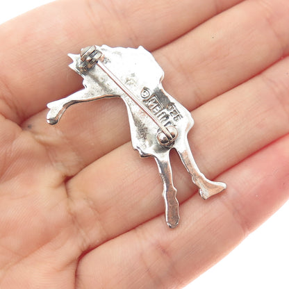 MARY ENGELBREIT 925 Sterling Silver Vintage Princess Modernist Pin Brooch