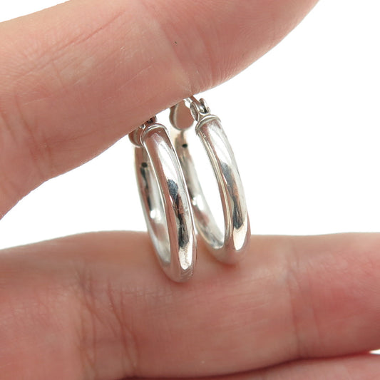 925 Sterling Silver Hoop Earrings