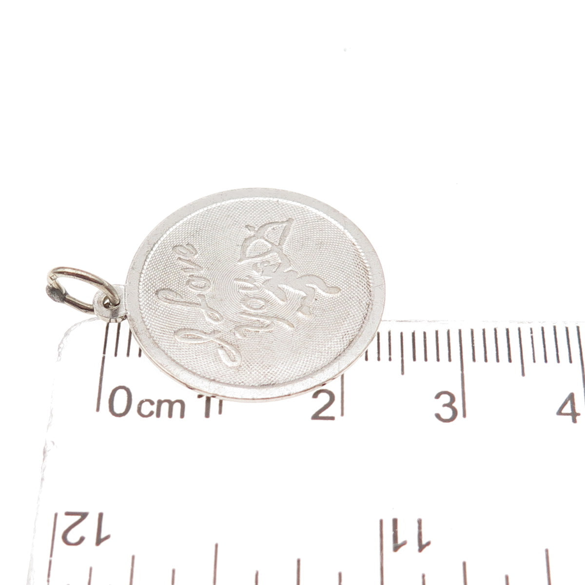 Rembrandt 925 Sterling Silver Vintage I Love You Cupid Charm Pendant