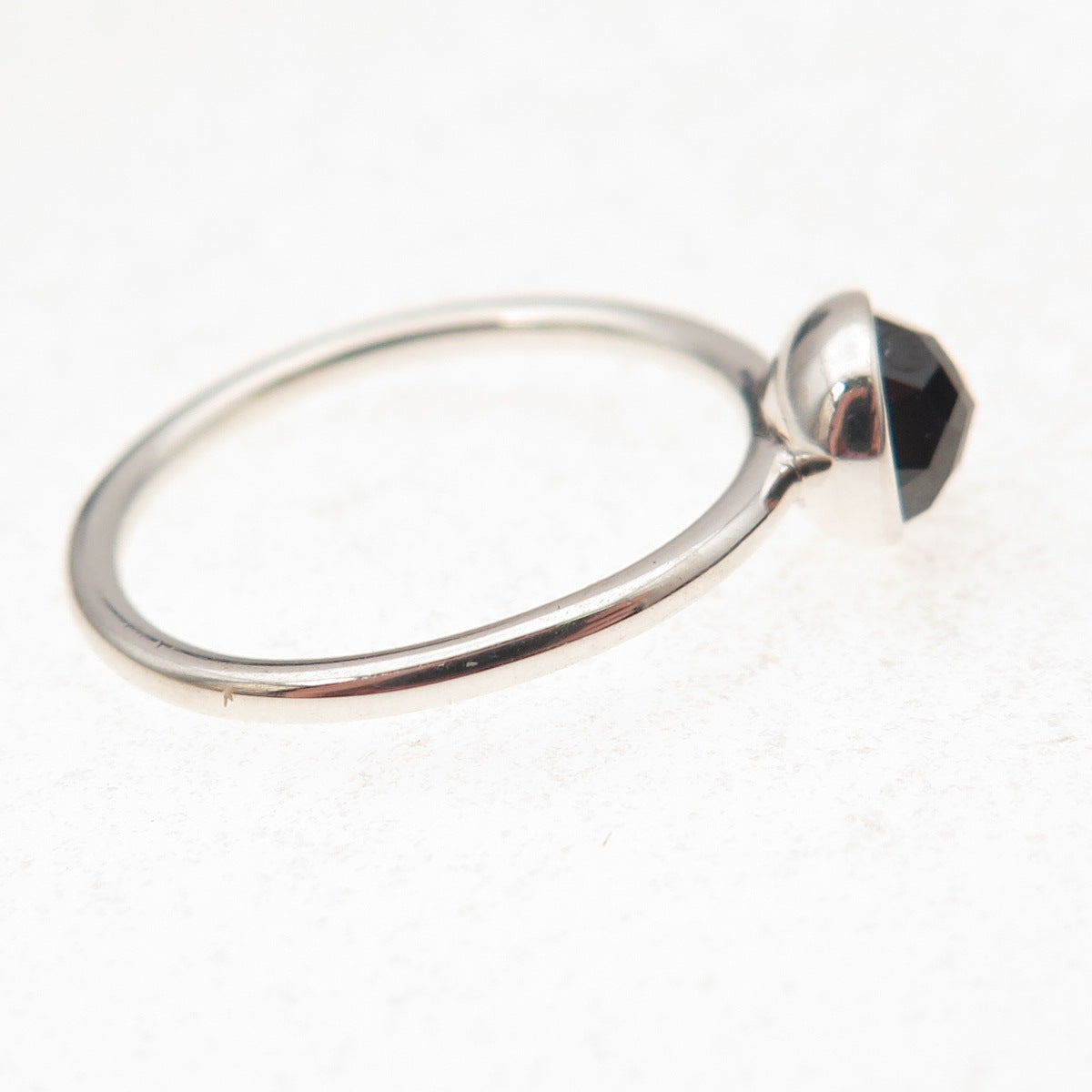 Pandora 925 Sterling Silver Real Sapphire September Birthstone Ring Size 6