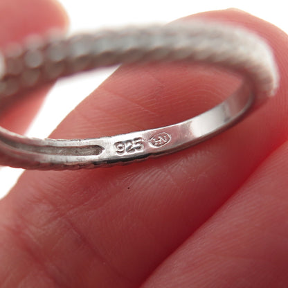 HN Heng Ngai 925 Sterling Silver Real Round-Cut Diamond Ring Size 6
