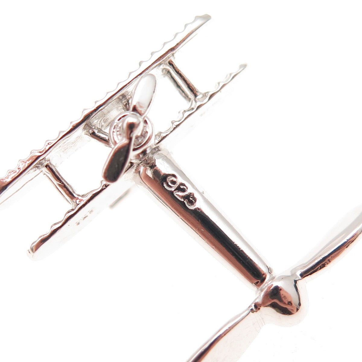 B.A. Ballou 925 Sterling Silver Vintage Airplane Cufflinks