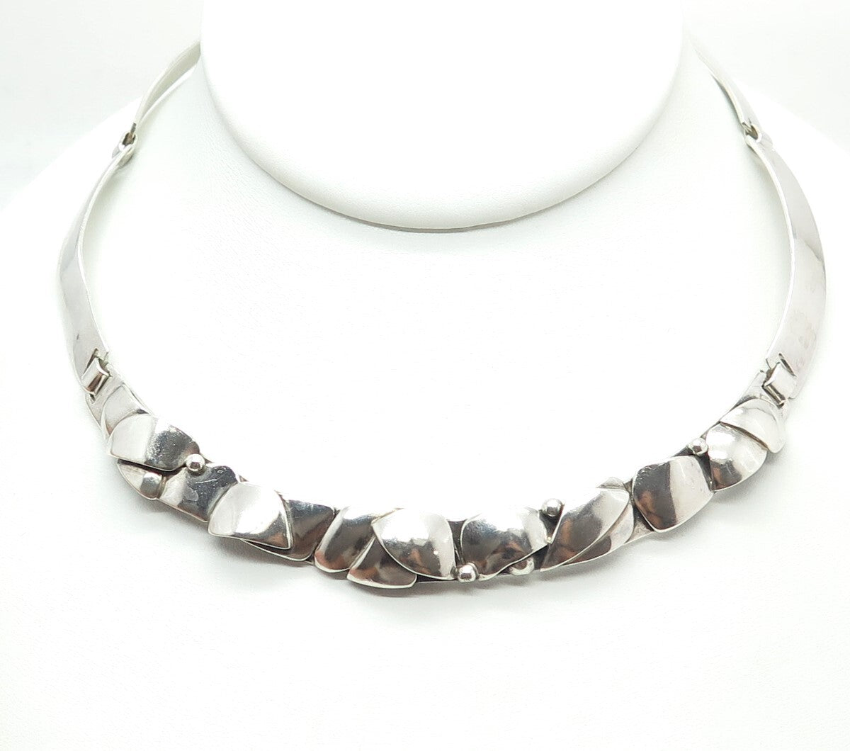 KAI ORIGNAL 925 Sterling Silver Vintage Modernist Necklace 14"
