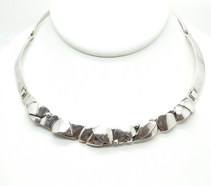 KAI ORIGNAL 925 Sterling Silver Vintage Modernist Necklace 14"