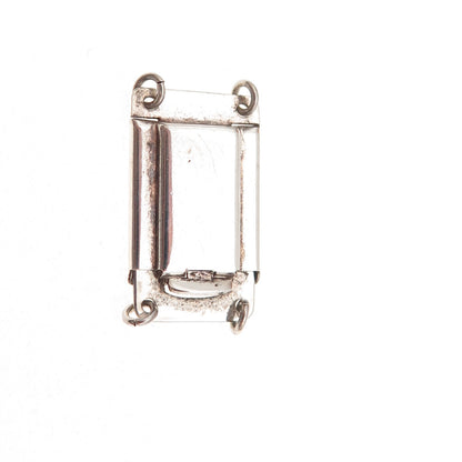 925 Sterling Silver Vintage England Bracelet / Necklace Box Lock Clasp