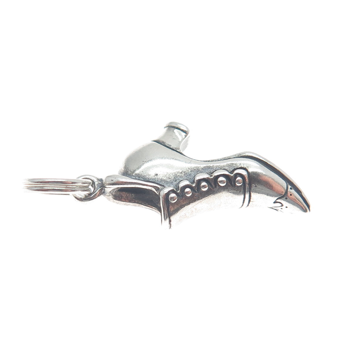 HAND & HAMMER 925 Sterling Silver Vintage Ladies Dancing Shoe Mini 3D Pendant