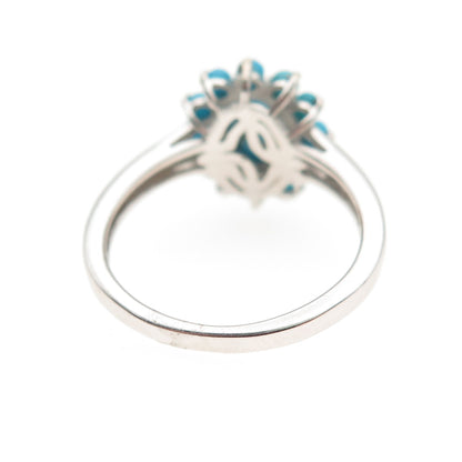 Chuck Clemency 925 Sterling Silver Real Sleeping Beauty Turquoise Ring Size 6.25