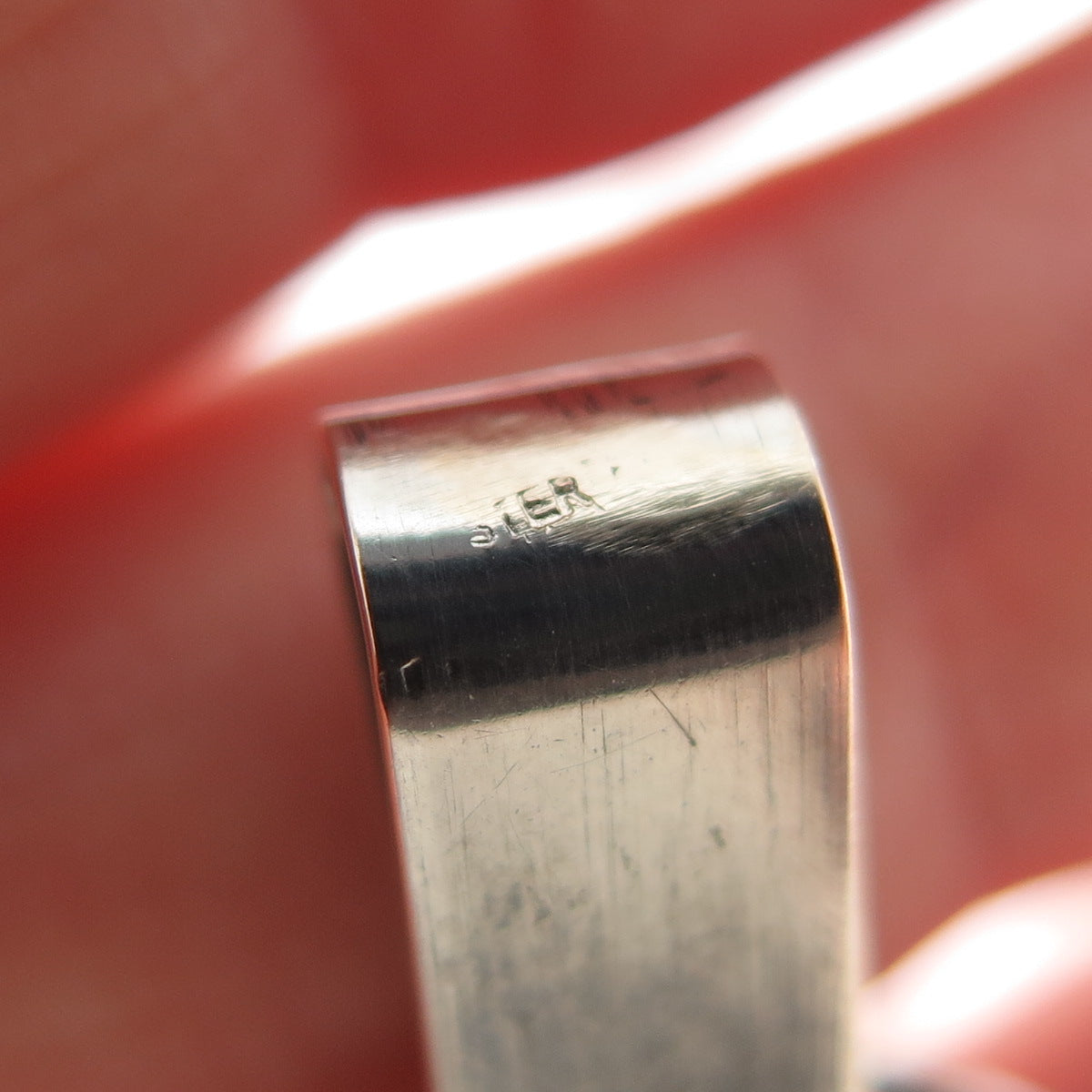 925 Sterling Silver Antique Art Deco Filigree Beaded Oxidized Link Bracelet 7.5"