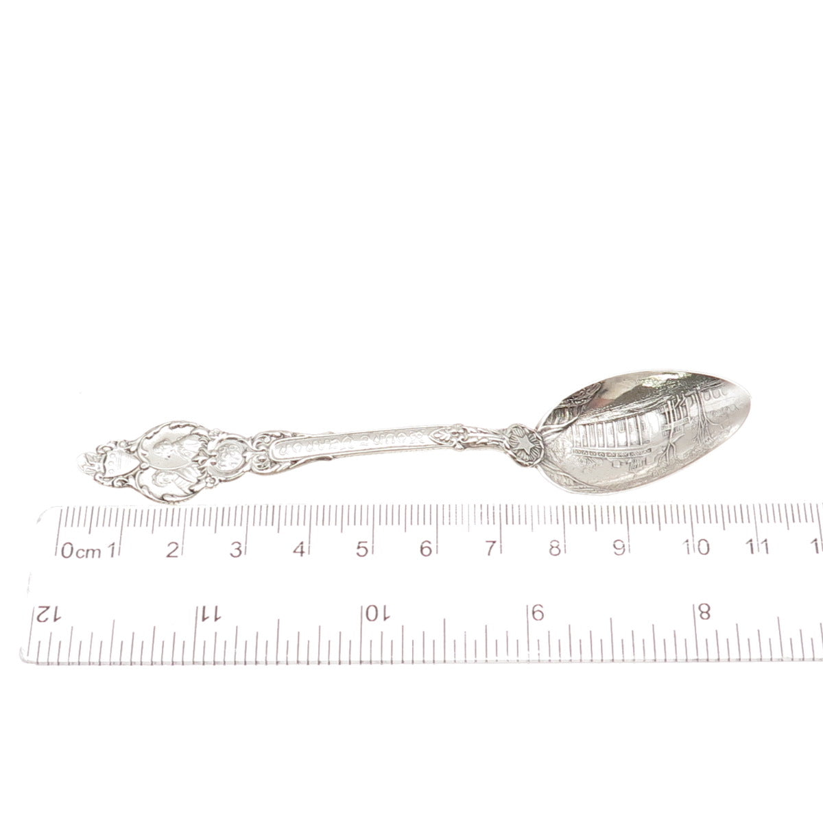 Moore & Leding 925 Sterling Silver Antique 1891 Mount Vernon Coffee Spoon