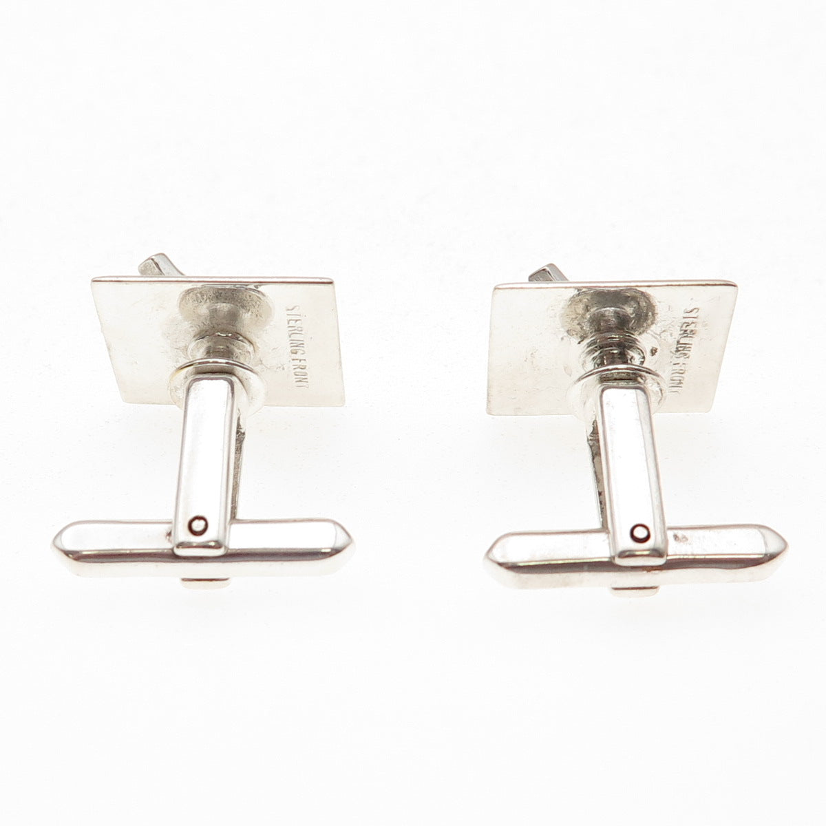 925 Sterling Silver Front Vintage Golf Club Cufflinks