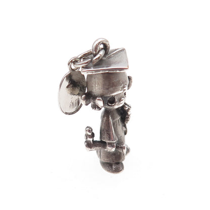 Jonathan & David 925 Sterling Vintage 1981 Precious Moments Graduation Pendant