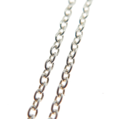 925 Sterling Silver Italy Modernist Swirl Cable Chain Necklace 18"