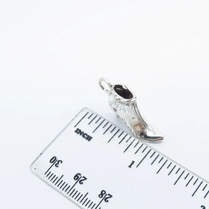 925 Sterling Silver Vintage Lisa Greene Fine ARF Lady's Shoe Charm Pendant