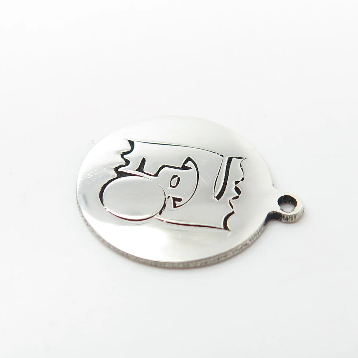 925 Sterling Silver USA Two In Town Puppy Feed Charm Pendant