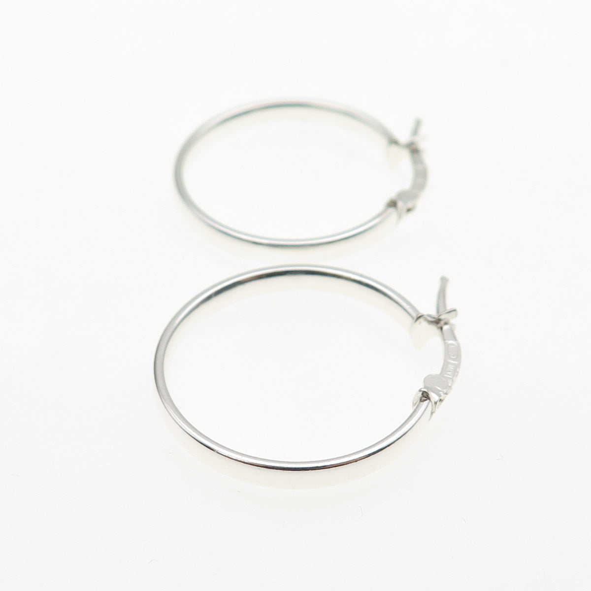 925 Sterling Silver Italy Hoop Earrings