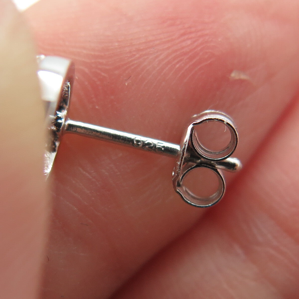 925 Sterling Silver Round-Cut C Z Sparkle Stud Earrings