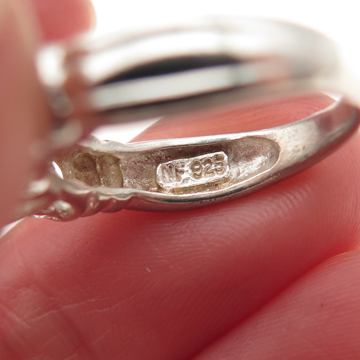 Chapal Zenray 925 Sterling Silver Vintage C Z Engagement Ring Size 5.25