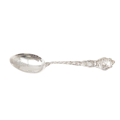 Paye & Baker 925 Sterling Antique Soldiers Sailors Monument Indiana Tea Spoon