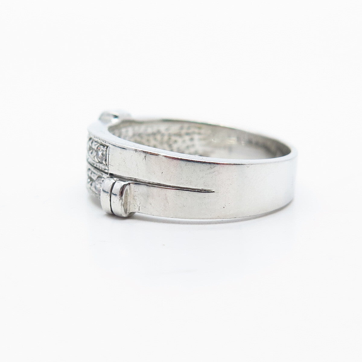 925 Sterling Silver C Z Ring Size 10.25