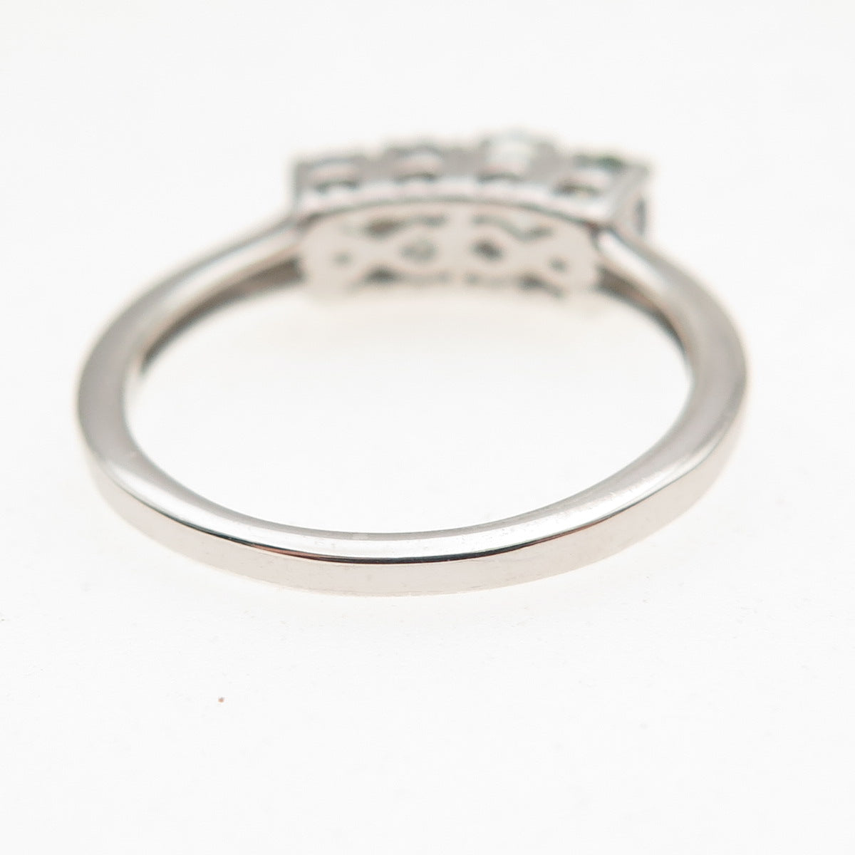 Chuck Clemency 925 Sterling Silver Real Oval-Cut Tanzanite Ring Size 7.25
