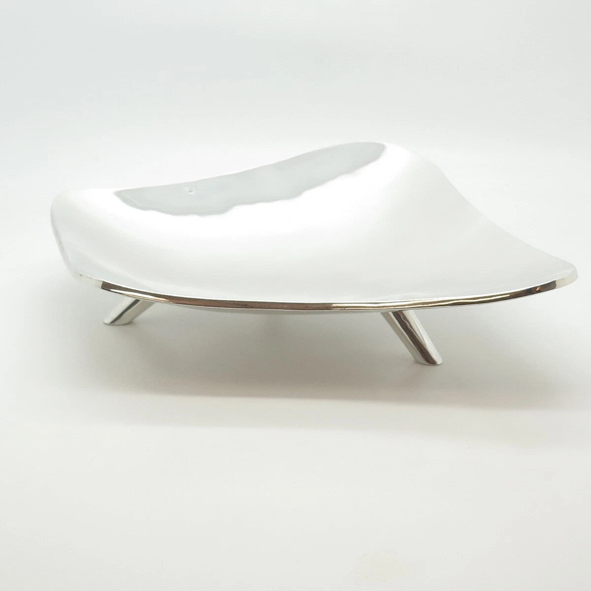 925 Sterling Silver Antique Art Deco Mexico Footed Dish