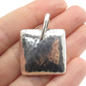 SILPADA 925 Sterling Silver Vintage Hammered Finish Modernist Pendant