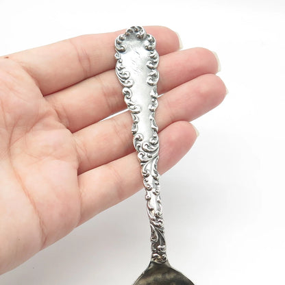 925 Sterling Silver Antique 1892 R. Wallace & Sons Mfg. Co Ornate Spoon