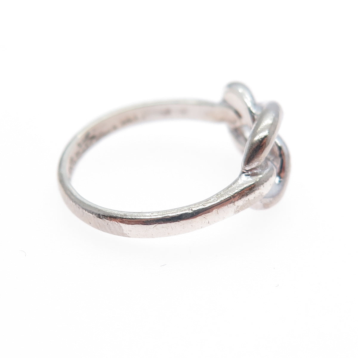 VARGAS 925 Sterling Silver Vintage Mariner Love Knot Ring Size 4.75