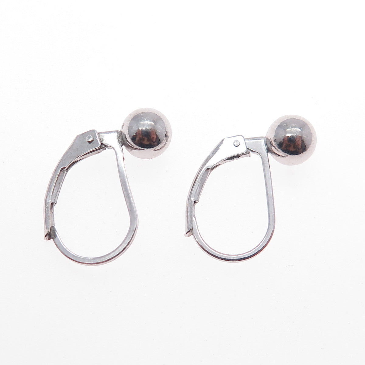 925 Sterling Silver Ball Bead Earrings