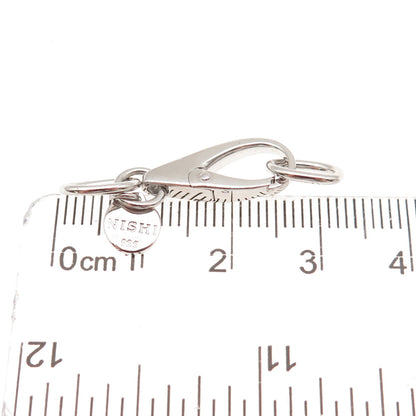 Nishi 925 Sterling Silver Bracelet / Necklace Carabiner Lock Clasp