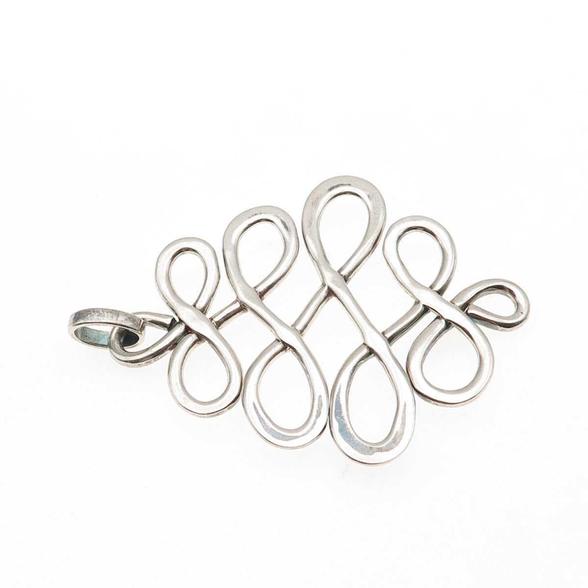 Robert Lee Morris 925 Sterling Silver Vintage Infinity Swirl Pendant
