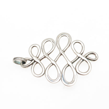 Robert Lee Morris 925 Sterling Silver Vintage Infinity Swirl Pendant