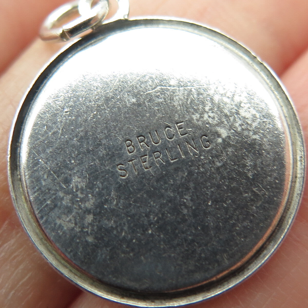 BRUCE 925 Sterling Silver Antique Cathedral of St. John The Divine Charm Pendant