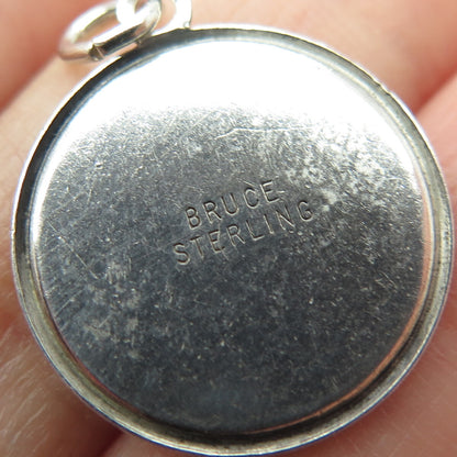 BRUCE 925 Sterling Silver Antique Cathedral of St. John The Divine Charm Pendant