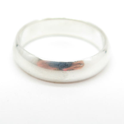 925 Sterling Silver Classic Wedding Band Ring Size 7.25