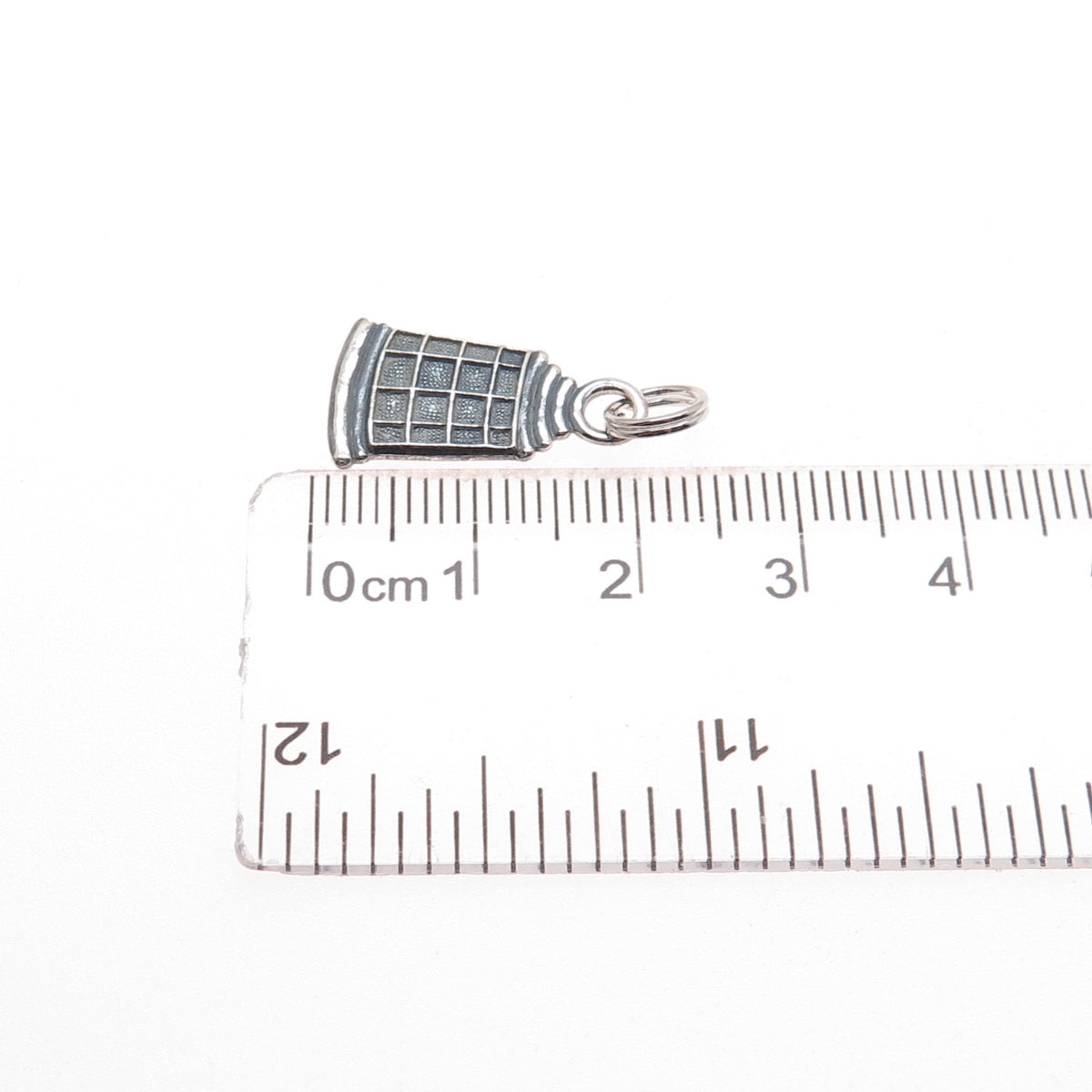 KJM CO. 925 Sterling Silver Vintage Lighthouse Oxidized Minimalist Charm Pendant