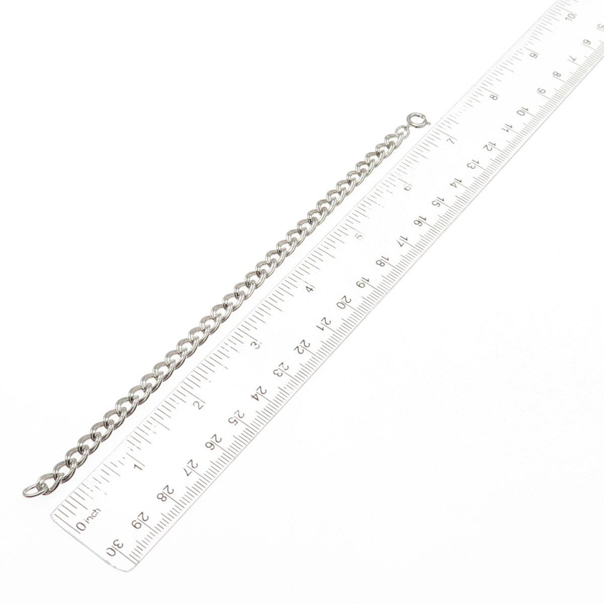 925 Sterling Silver Vintage Double Curb Link Bracelet 6.75"