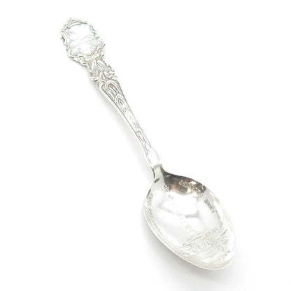 925 Sterling Silver Antique Soldiers' & Cleveland Mon't Ohio States Cities Spoon