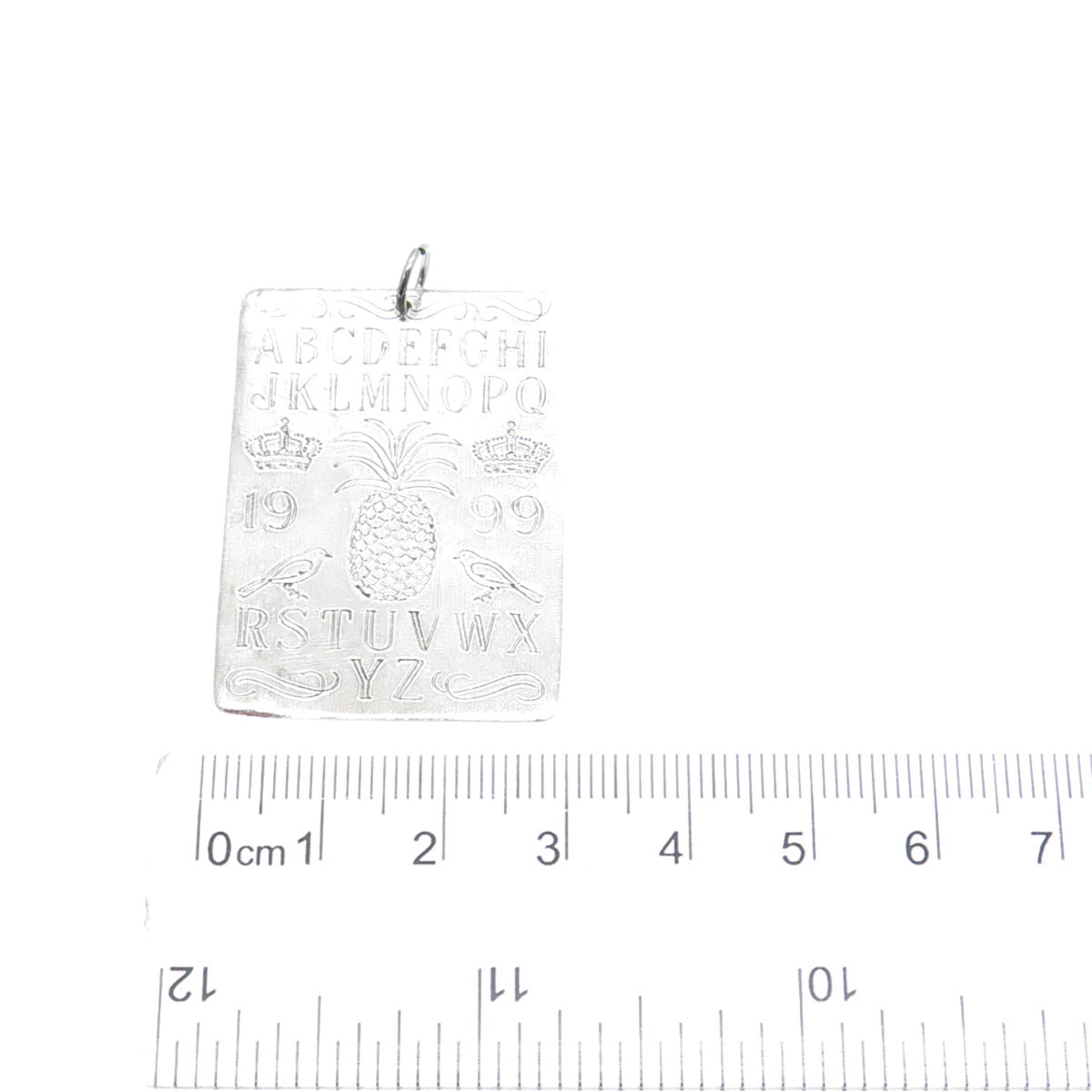 925 Sterling Silver Vintage 1999 Alphabet Large Pendant