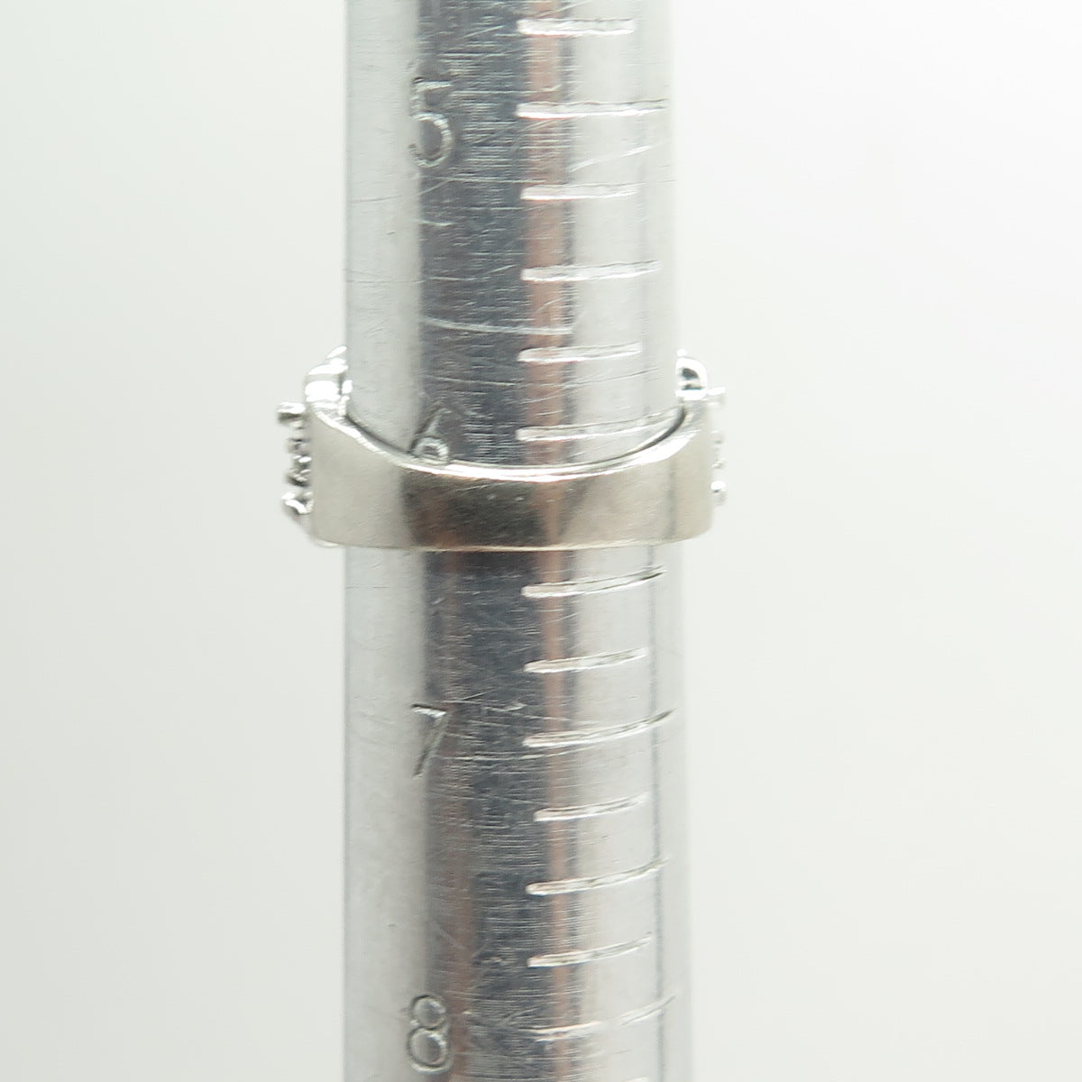 925 Sterling Silver Multi-C Z Ring Size 6.5