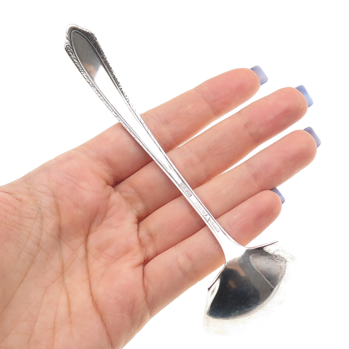 Wallace 925 Sterling Silver Antique Art Deco 1933 Normandie Cream Ladle