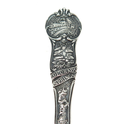 MECHANICS 925 Sterling Silver Antique Art Deco Colorado Springs Coffee Spoon
